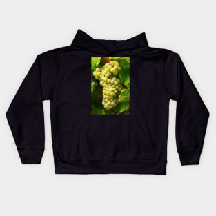 Ripening grapes on the vine Kids Hoodie